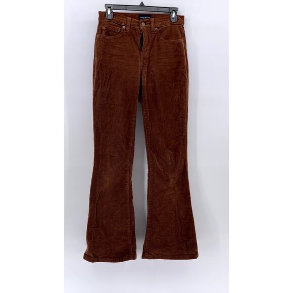 LUCKY BRAND Women's Brown Corduroy Bootcut Straight-Leg Pants SZ 0/25 - Picture 1 of 11